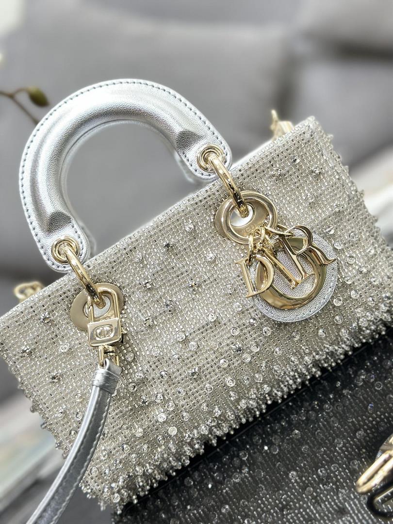 Lady DJoys ultra mini embroidered bead silver is a new addition to the 2023 SpringSummer ready