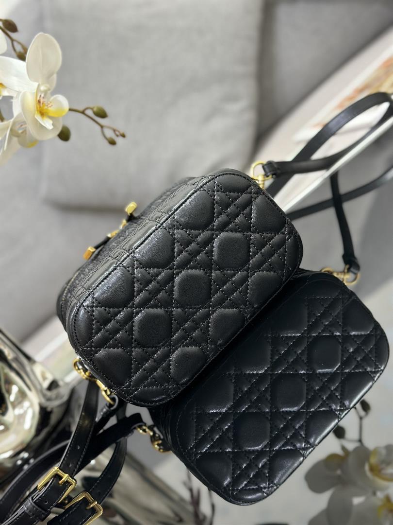 The ribbed DiorTravel handbag in the makeup bag showcases this seasons style Carefully crafted