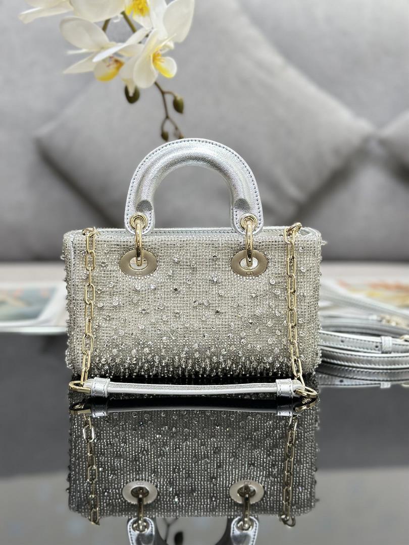 Lady DJoys ultra mini embroidered bead silver is a new addition to the 2023 SpringSummer ready