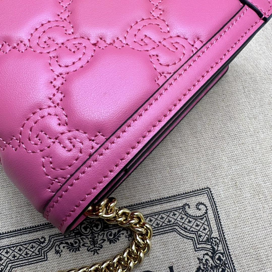 Chain bag counter quality topnotch original goods actual photos of 723787 rose powder e