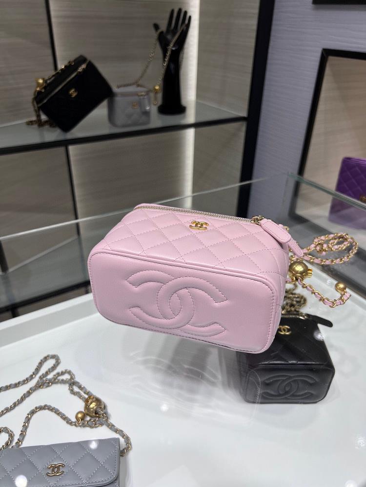 Chanel 22B New Product Golden Ball Long Box Adjustable Chain Rectangular Chain Box Sheepsk