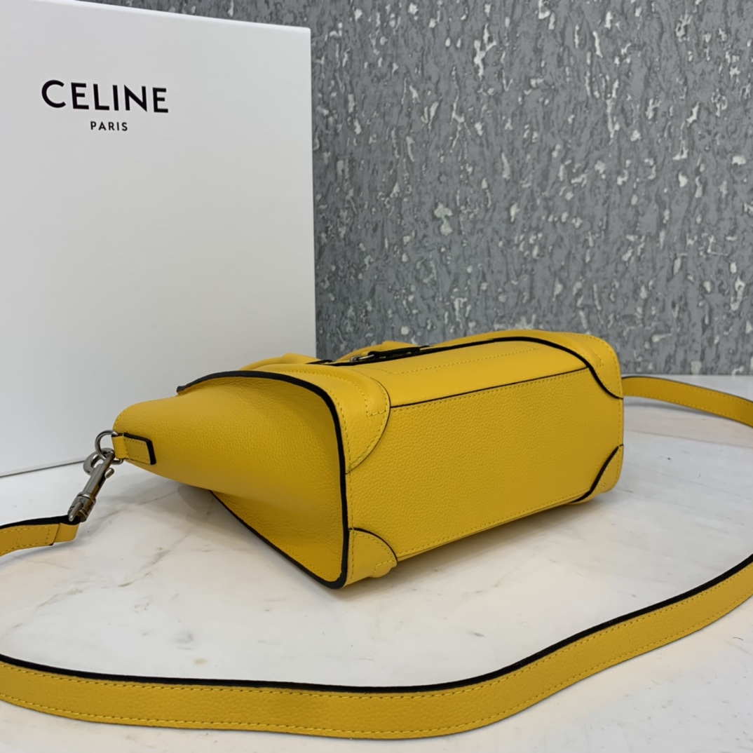 New version of CELINE smiley bag  original overseas single parallel cargo 20CM LUGGAGE calfski