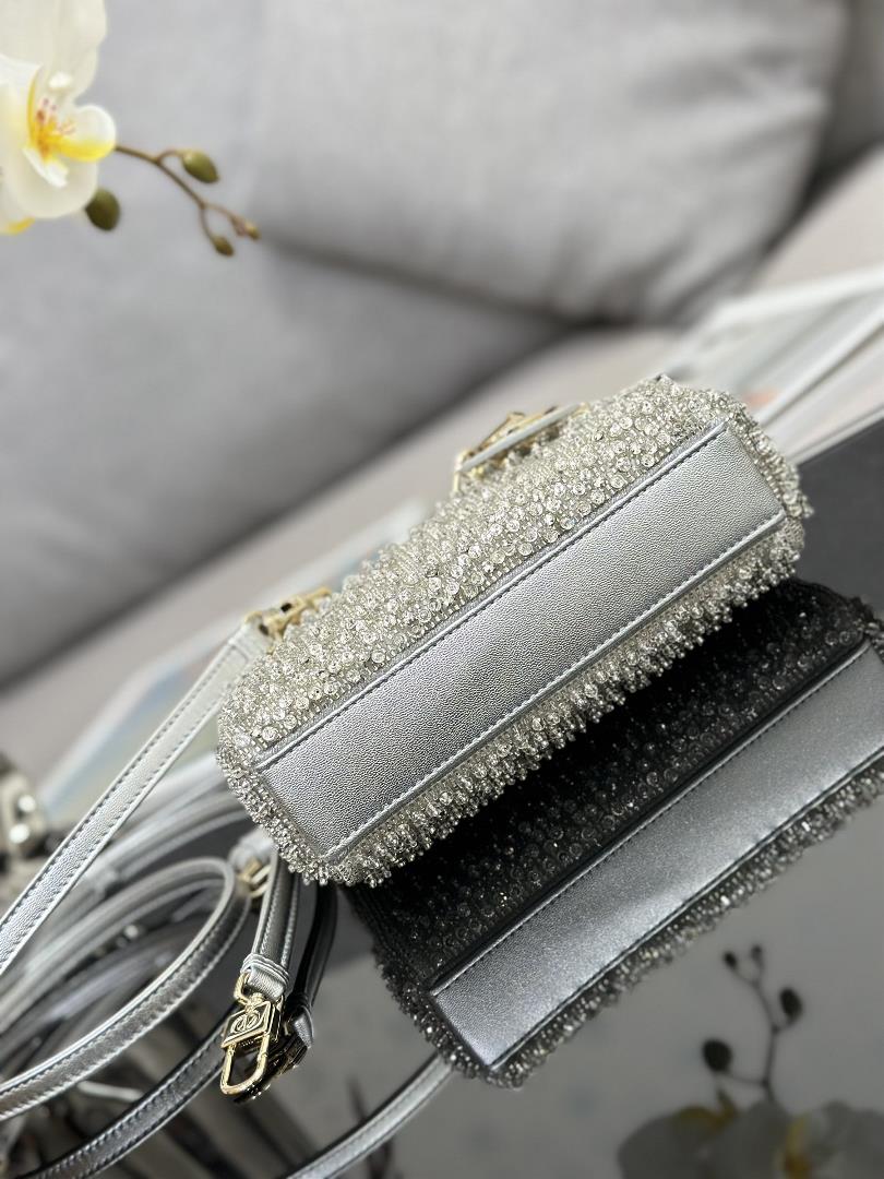 Lady DJoys ultra mini embroidered bead silver is a new addition to the 2023 SpringSummer ready