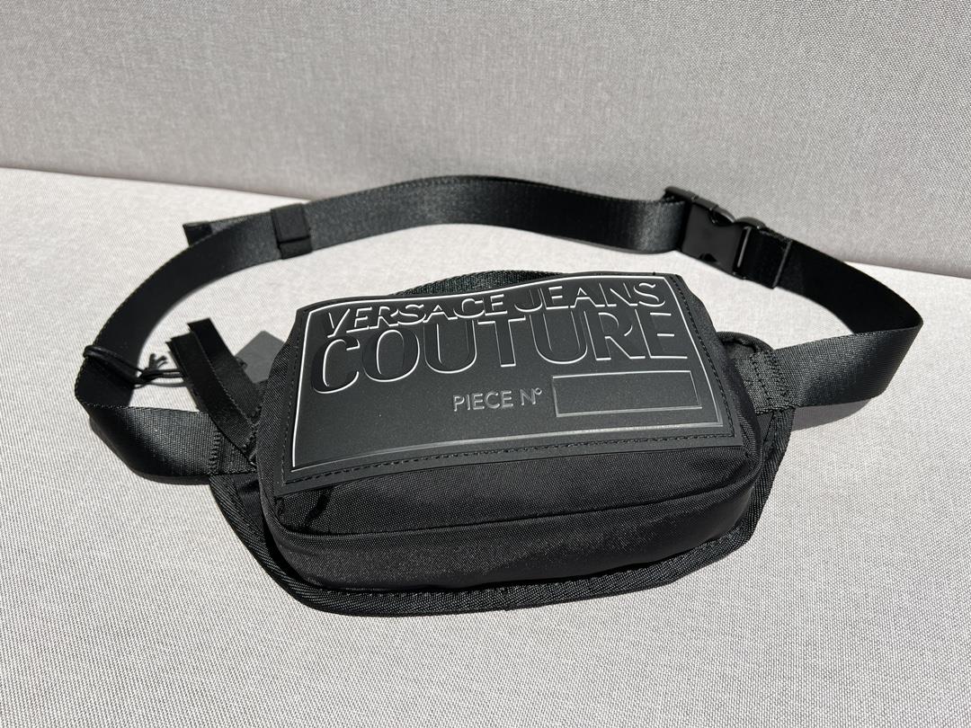 Original order  Versace Jeans Couture New Mens Nylon Breast Bag Waist Bag Versace sub br