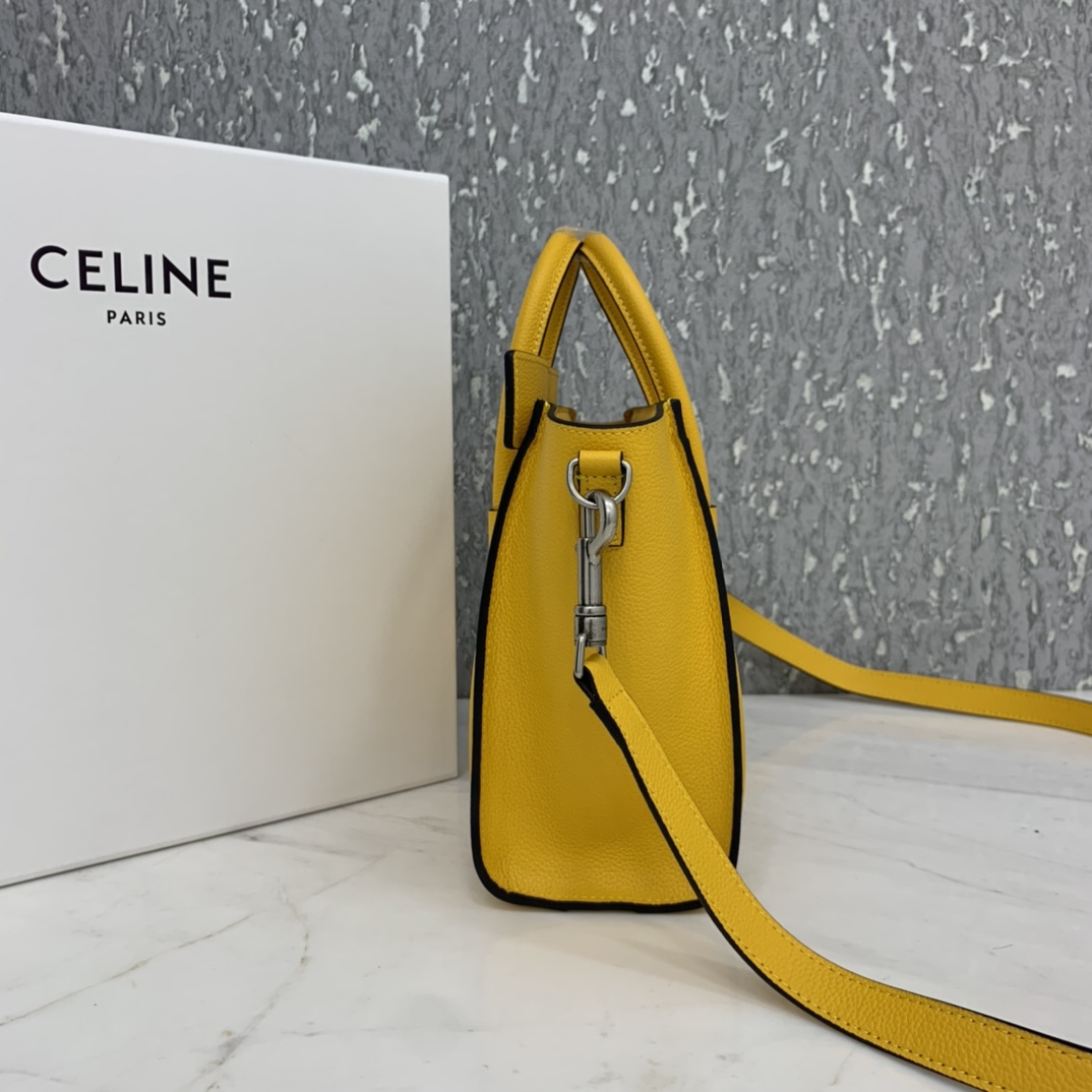 New version of CELINE smiley bag  original overseas single parallel cargo 20CM LUGGAGE calfski