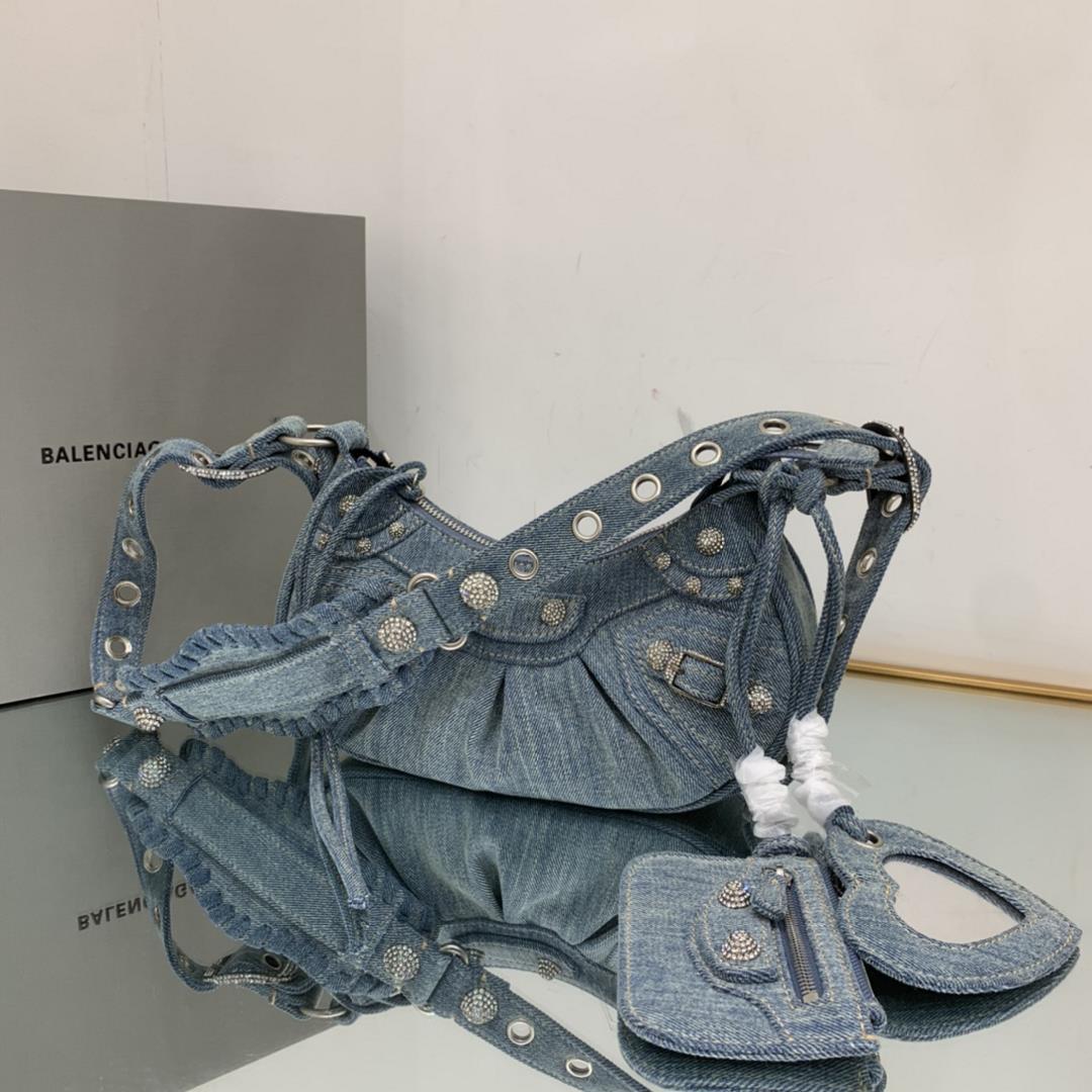 Daning Cowboy Dumpling BunXs numberBalenciag Le Cagole Half Moon Underarm Bag Crossbody Bag Sa