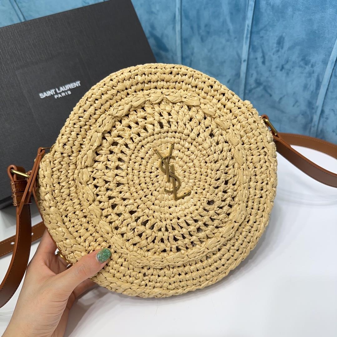 YSL straw woven bag crochet bag with exquisite and fresh texture can be easily paired w