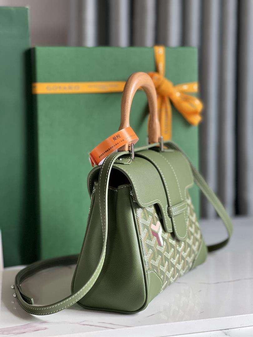 limited edition khaki greenThe soft version Sagon mini bag evokes Goyards unique elegant