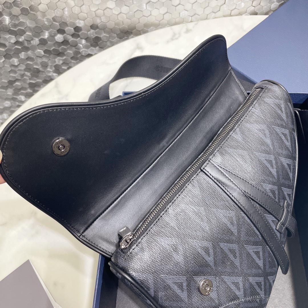 DIOR saddle bagThis saddle bag reinterprets the classic silhouette with canvas and is ador