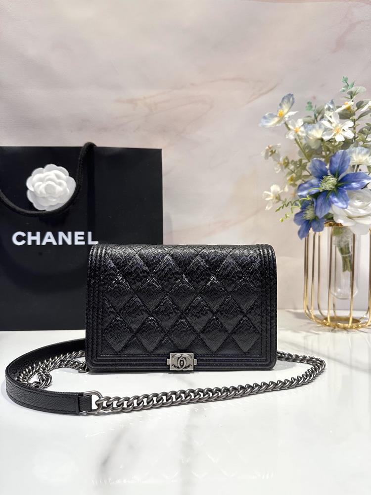 Chanel New Product Boy Classic Treasure Bag Imported Sheepskin and Fine Ball Cowhide Crossbody Bag Woc 80389 Full Cover Size 191335  professional lu