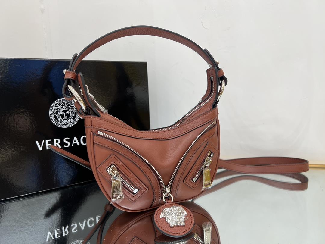 small versace versic new crescent crescent bags cross body or underarms crescent shape