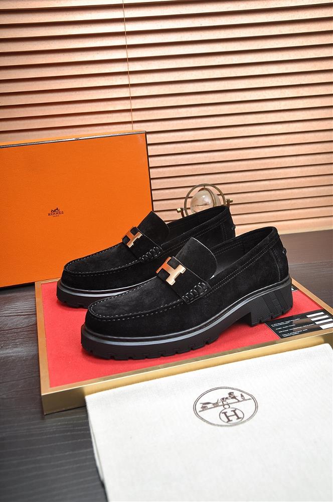 HERMES Cowhide Lining Popular Mens Shoe Counter Original Order World Top Brand Luxury quality Fashionable and upscale Give you a lowkey and luxurio