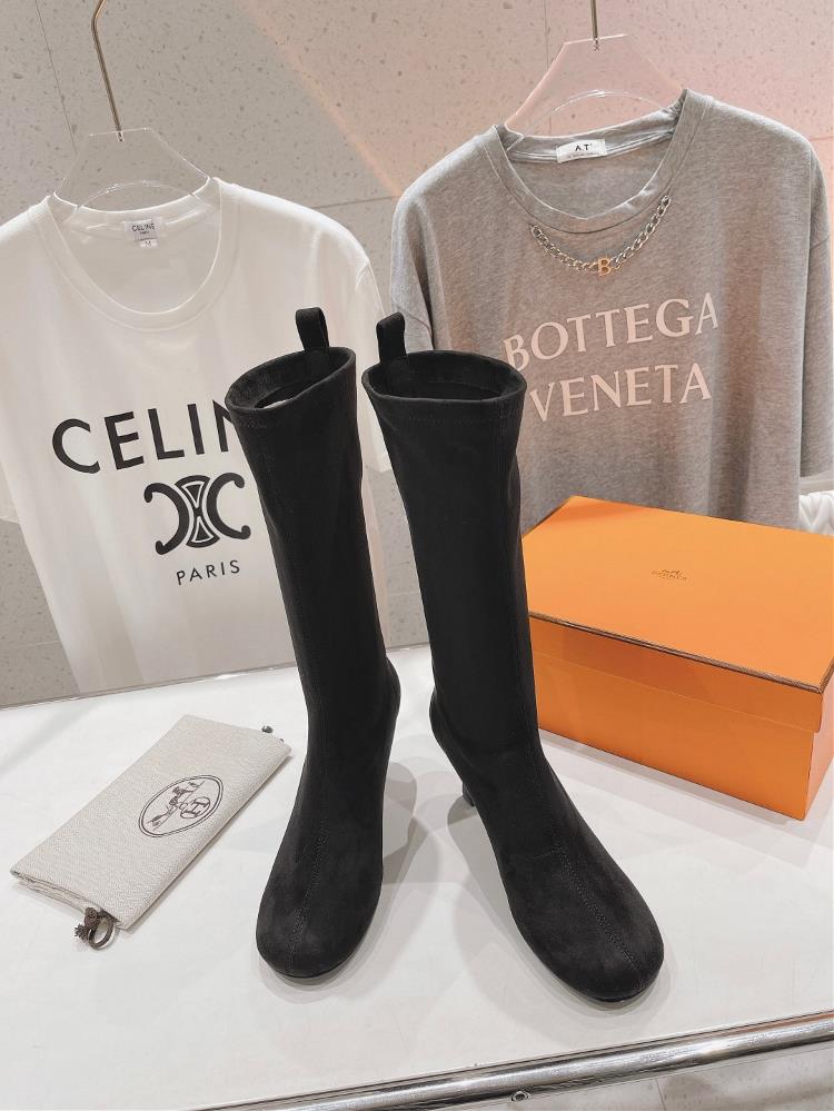 Hermes Boots HighHeeled Long Boots Elastic Boots A Fashionistas Dream