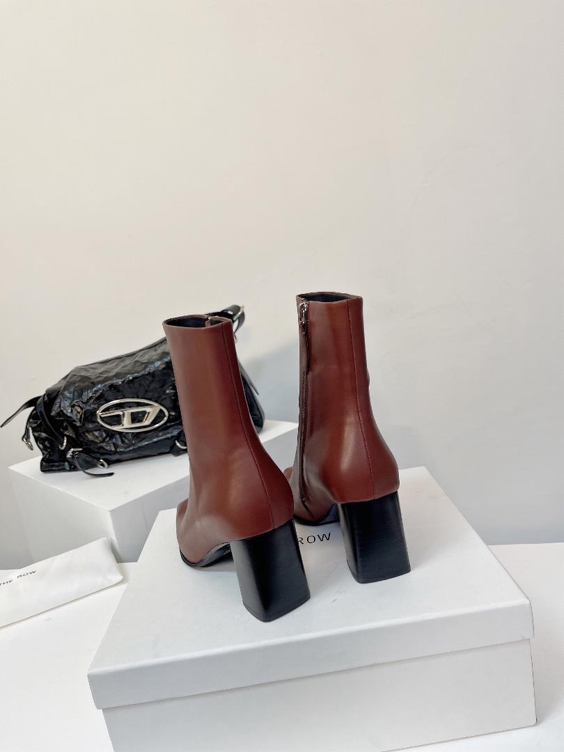 the row 23ss new square toe short boots for autumn and winterThe row has never lost in cre