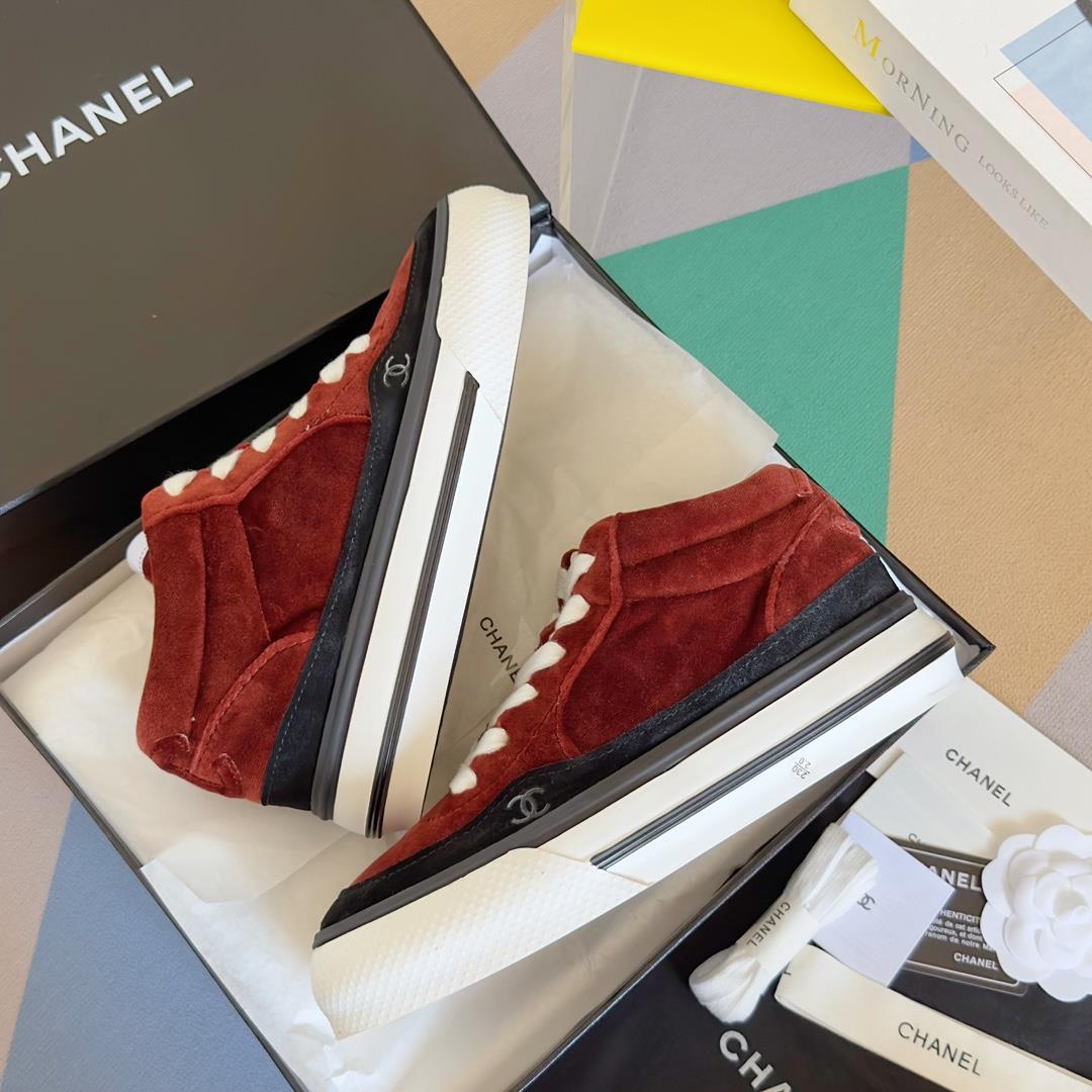 chanel Chanel 23B Panda Color Sneaker Xiaoxiang Casual Sports Shoes Thick Sole Color Match