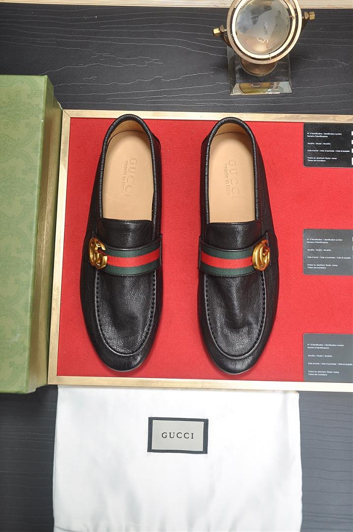 Gucci High end Niuli New Gucci Top Edition Gucci Classic Casual Leather Shoes Choose Imported Origin