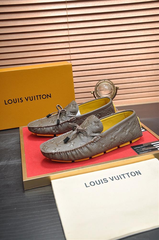 LV shoes are a symbol of sophistication and class The brands iconic monogram pattern is