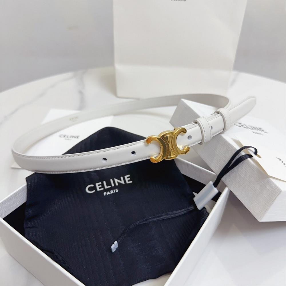 Celine Arc de Triomphe waistband 18mm made of topquality imported cowhide has a soft an