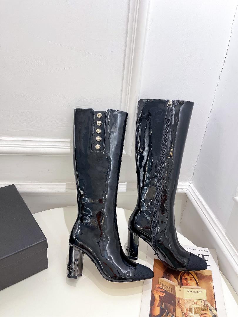 chanel 2023 spring and summer new product counters classic electroplating and pearl highheeled boot