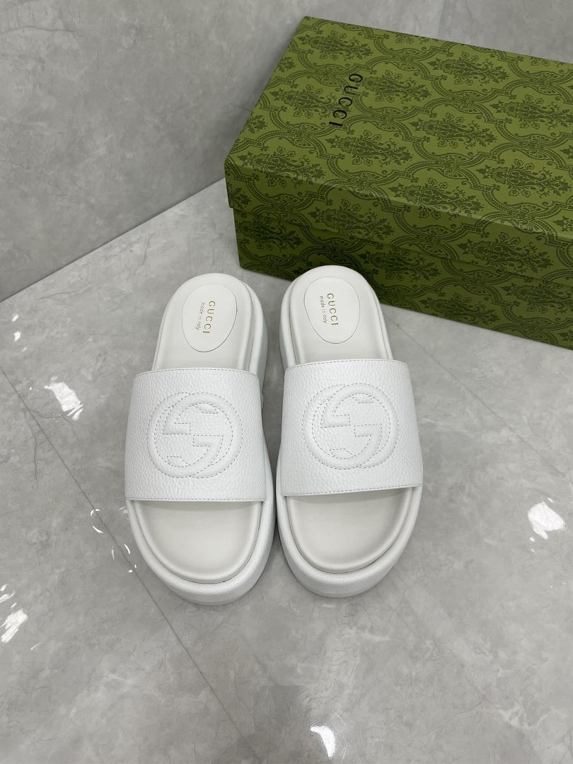 GUCCI Official Website New Womens Thick Sole Slippers Sandals SpringSummer NewThe GG logo was firs