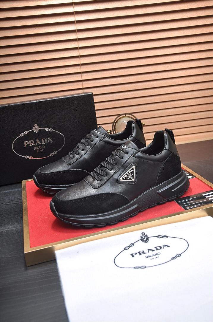 Prada mens shoes highend brand official website 11 The latest masterpiece vamp is made o