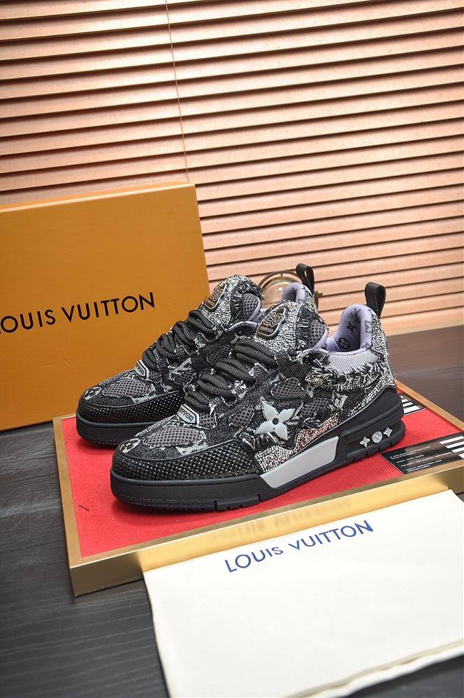 LOUIS VUITTON Original Order New LV Louis Vuitton Top Edition LV Classic Fashion Shoes Choose Imported Original Cowhide Water Dyed Cowhide Inner Linin