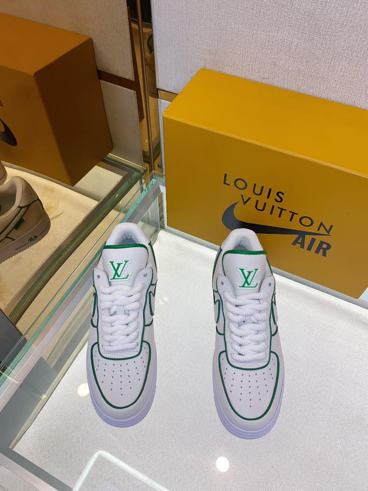 The Louis Vuitto x Nike Co branded Cool Couple casual sneaker features an unbeatable color