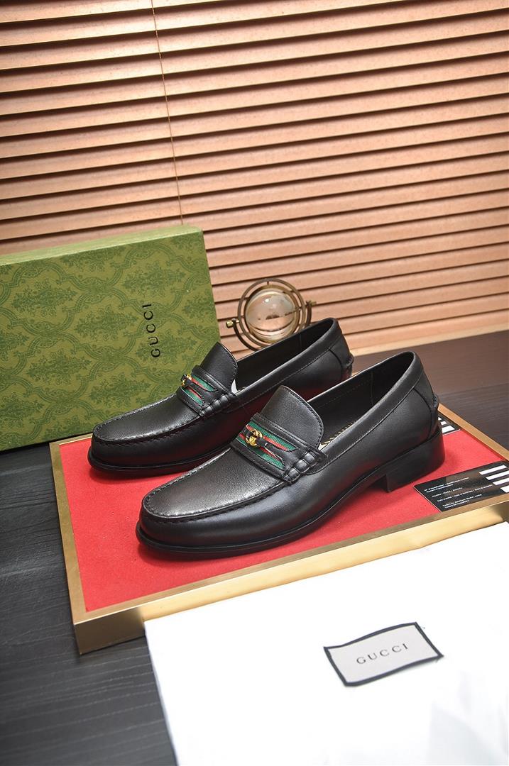 Italys top luxury mens shoe giant GUCCI Gucci leather lining new registration authentic