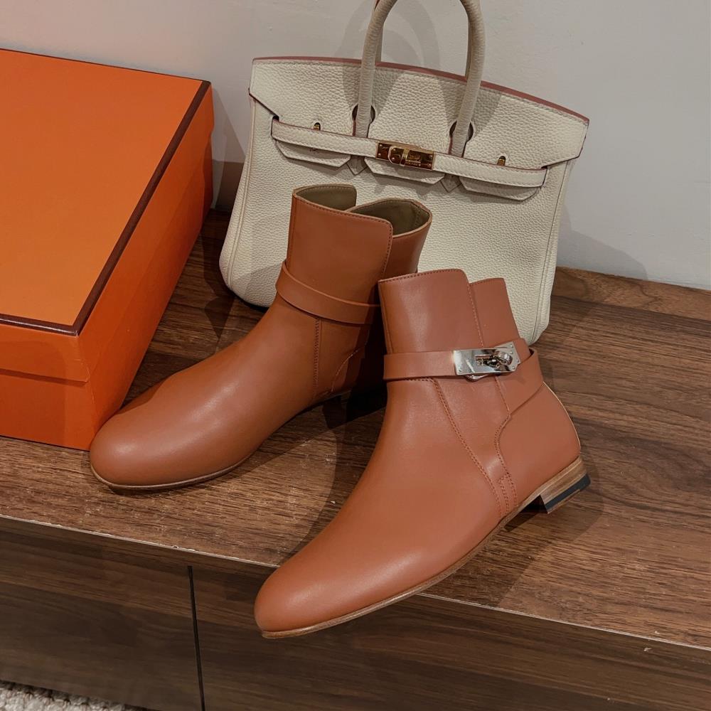 Hermes Neo and ankle boots autumn and winter short boots series fashionable and versatil