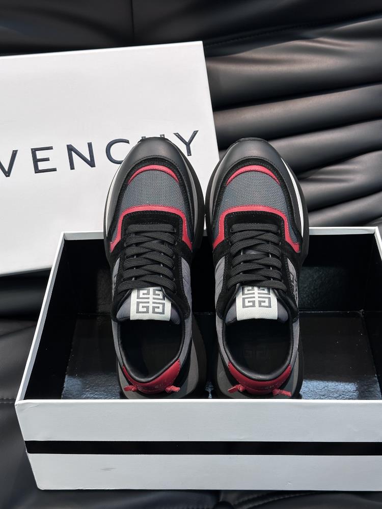 The givenchy brand new givenchy mens thick sole elevated casual sports shoe features a hi