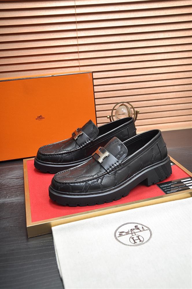 HERMES Cowhide Lining Popular Mens Shoe Counter Original Order World Top Brand Luxury quality Fashionable and upscale Give you a lowkey and luxurio