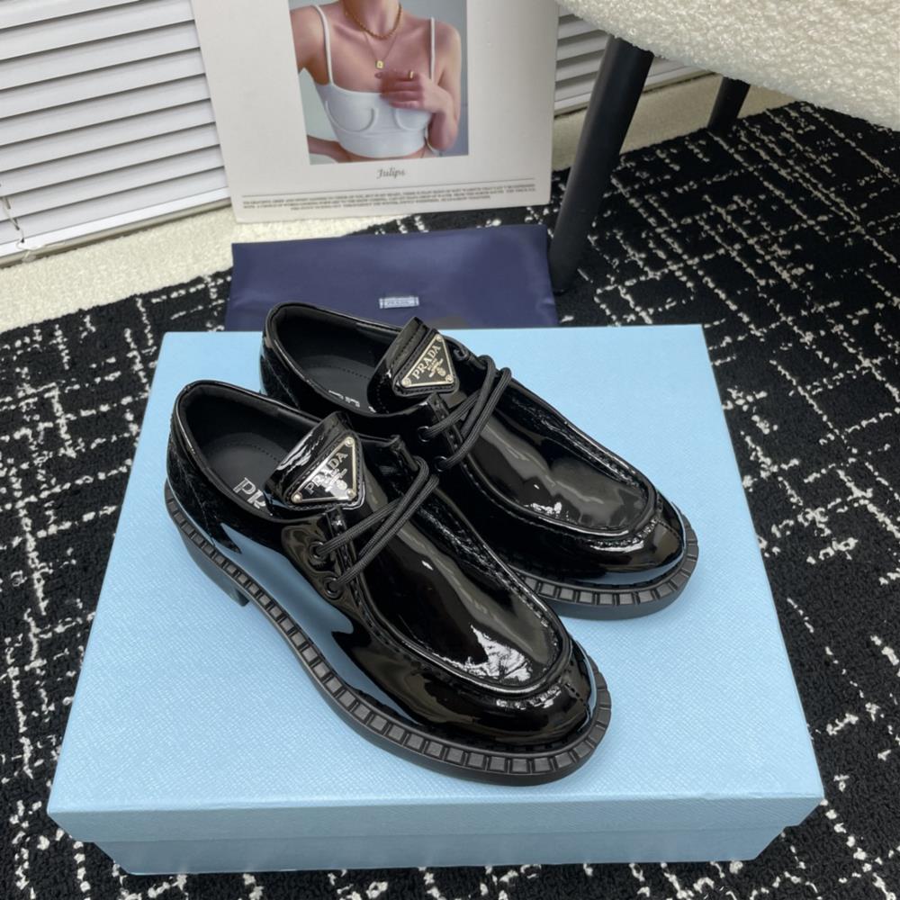 Prada shoes thick sole Lefu shoescrystal clear