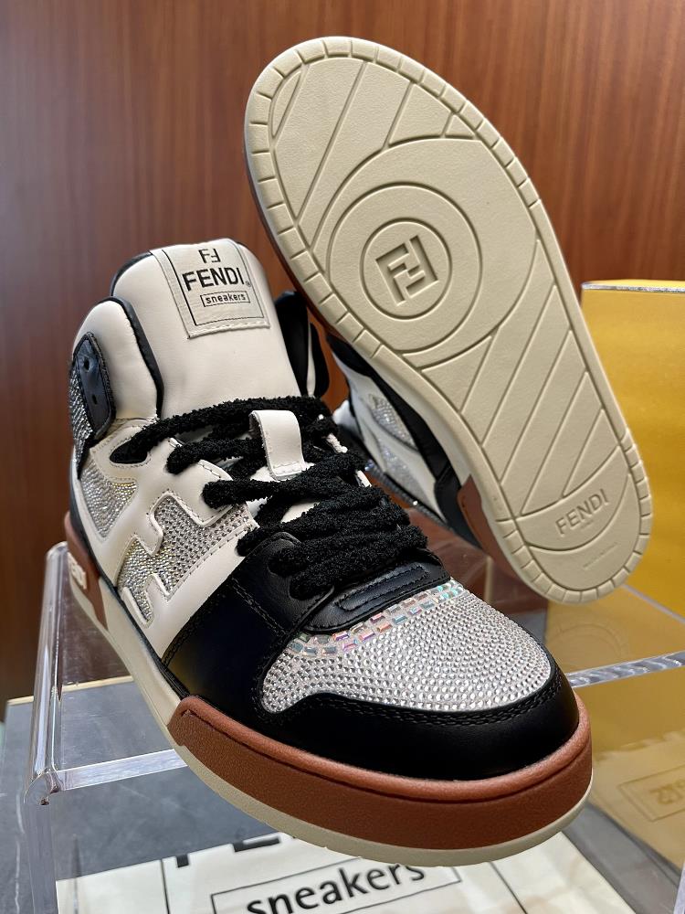 FEND Match Sparkling High Top Shoes Size Female 3540 Male 3845 Sparkling couple style ava